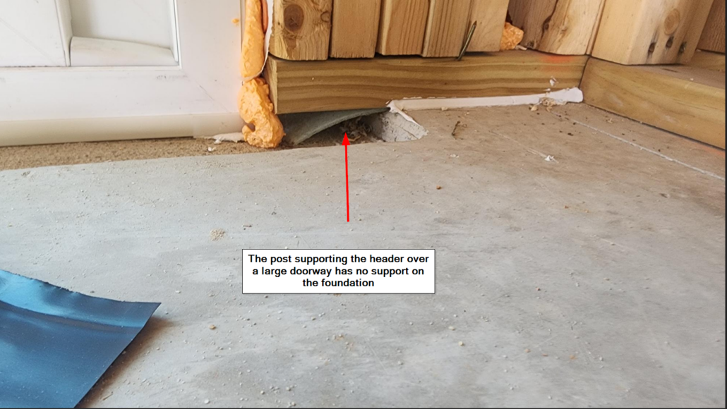 Pre-Drywall post missing support