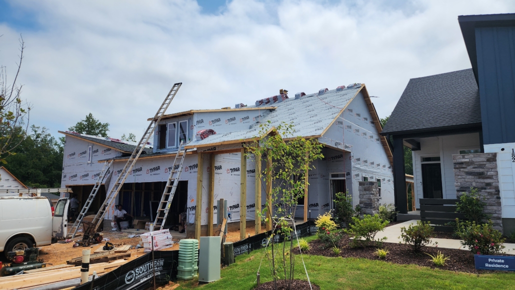 Pre-drywall inspection of a new construction home in Pittsboro, NC