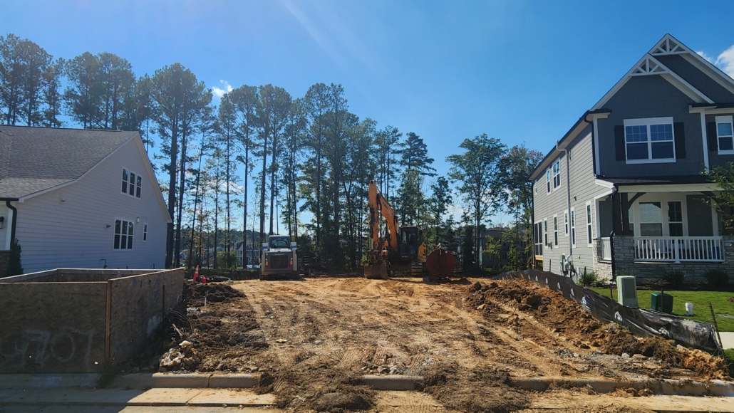 Breaking ground on a new home in New Hill, NC. Pre Drywall and Final Inspection will be done soon